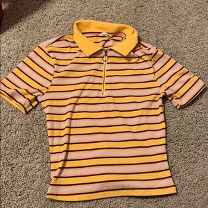 Yellow striped shirt